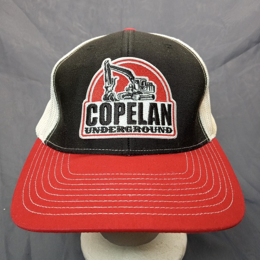 Copelan Underground Hat Cap Snap Back Mesh Trucker Patch Mens Richardson Machine